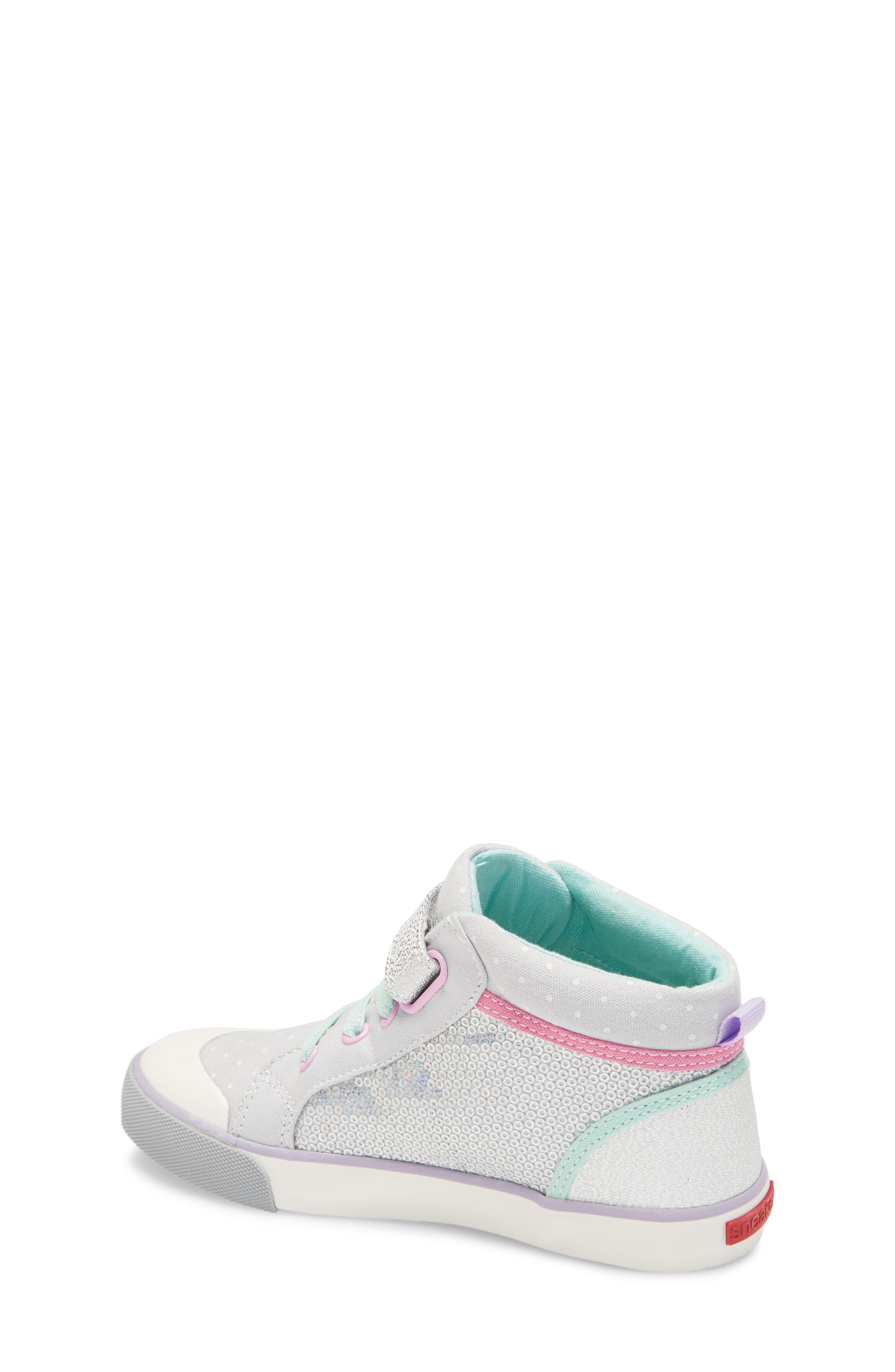 See Kai Run Peyton Sequin Mid Top Sneaker, Alternate, color, 