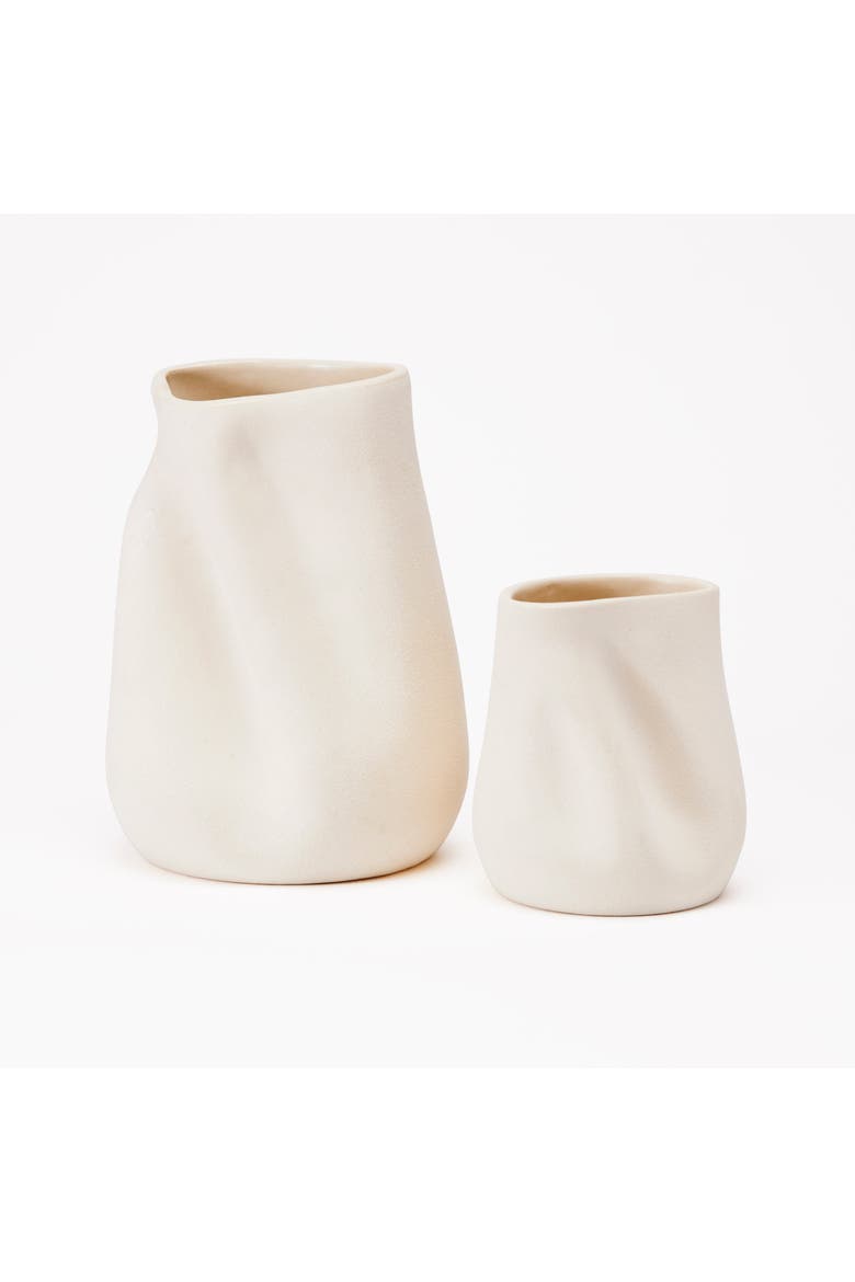 Sabine Vase, Main, color, Raw Blanc - Medium
