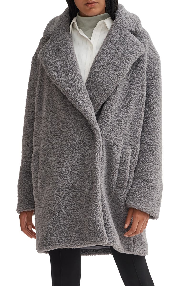 Noize Paloma Faux Shearling Coat, Main, color, 