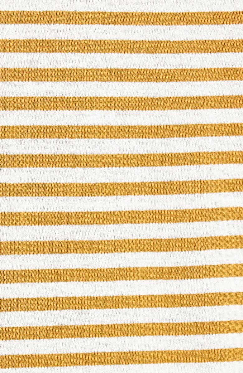 Vince Stripe Long Sleeve Silk Blend Tee, Alternate, color, 