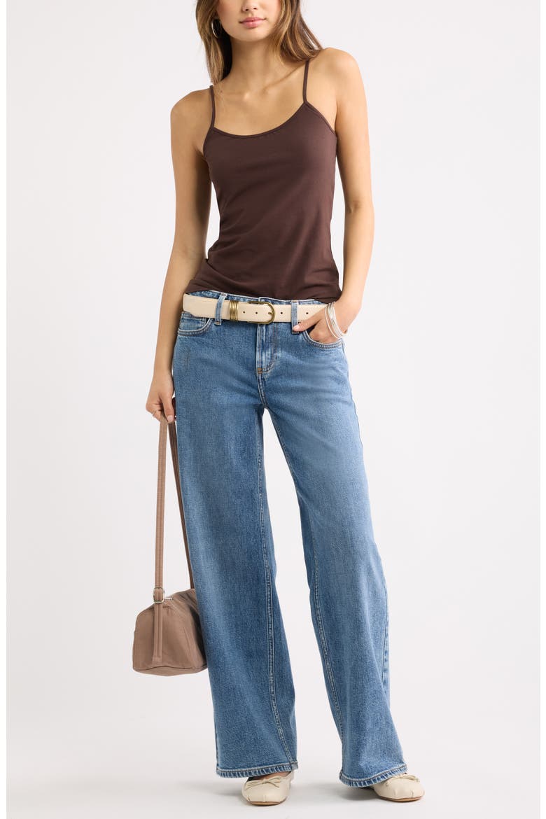 Core Stretch Cotton Camisole, Alternate, color, BROWN COFFEE
