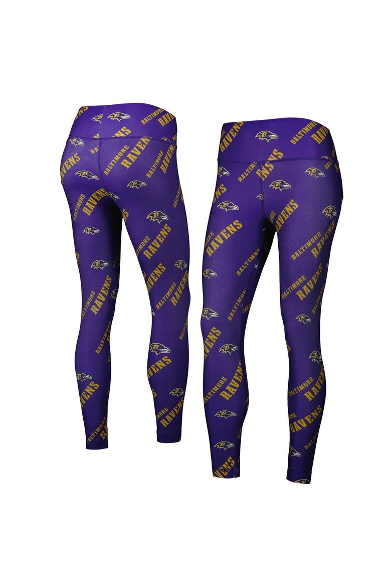 Women's Concepts Sport Purple Baltimore Ravens Breakthrough Allover Print Lounge Leggings, Main, color, Purple