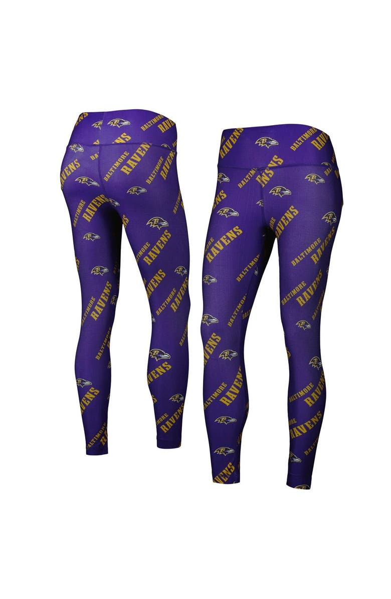 CONCEPTS SPORT Women's Concepts Sport Purple Baltimore Ravens Breakthrough Allover Print Lounge Leggings, Main, color, Purple