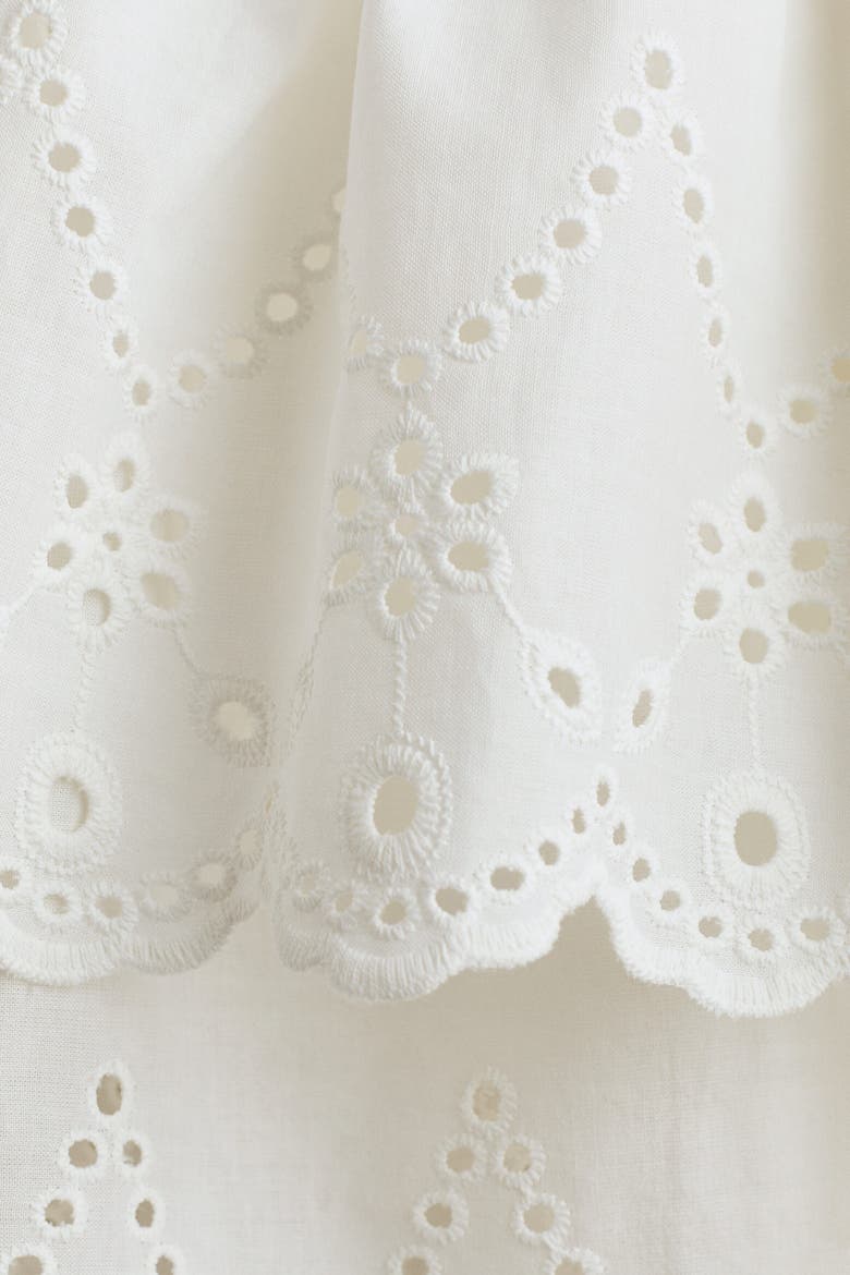 Smocked Strappy Dress, Alternate, color, White