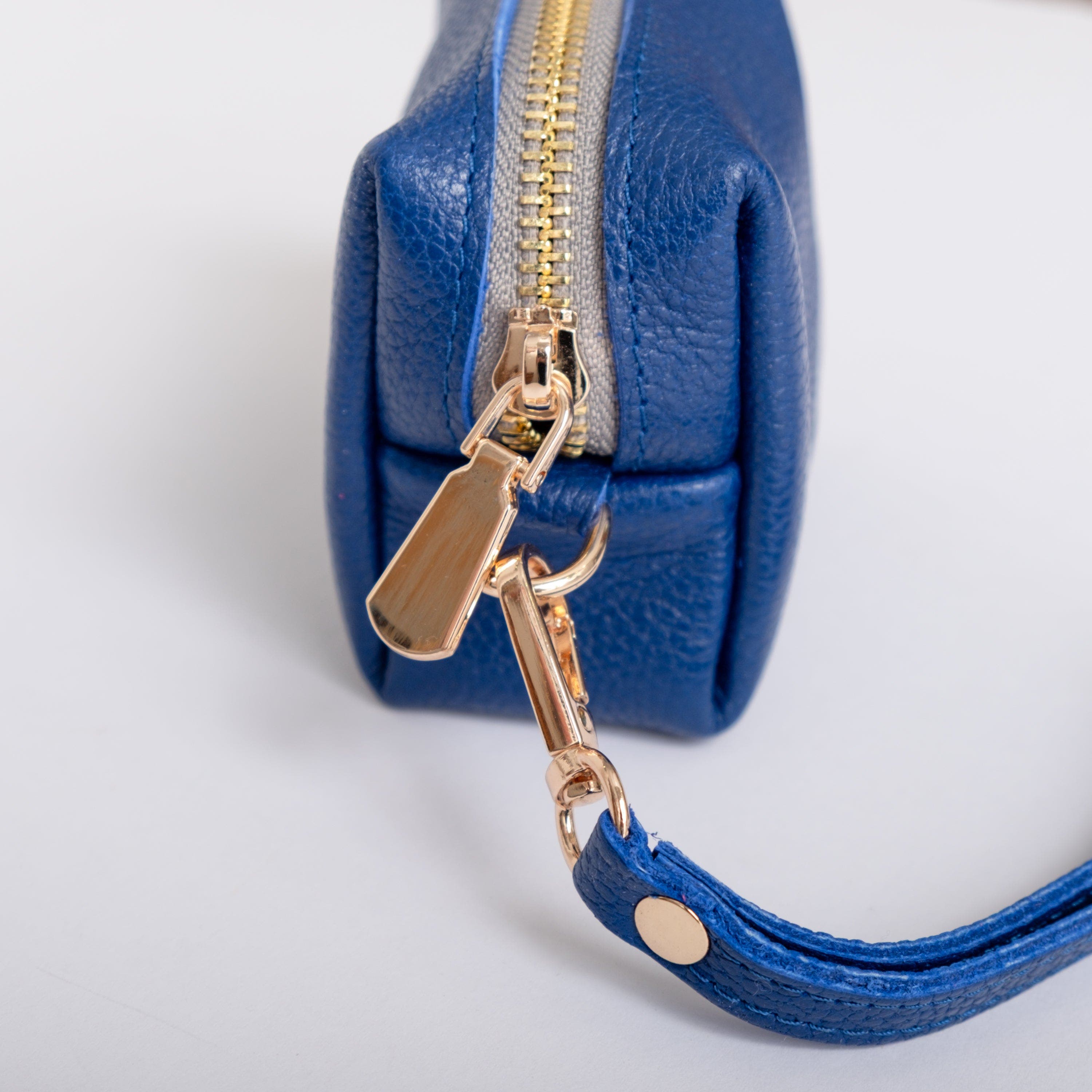 Mini Zipper Bag with Wristlet, Alternate, color, Cobalt Blue