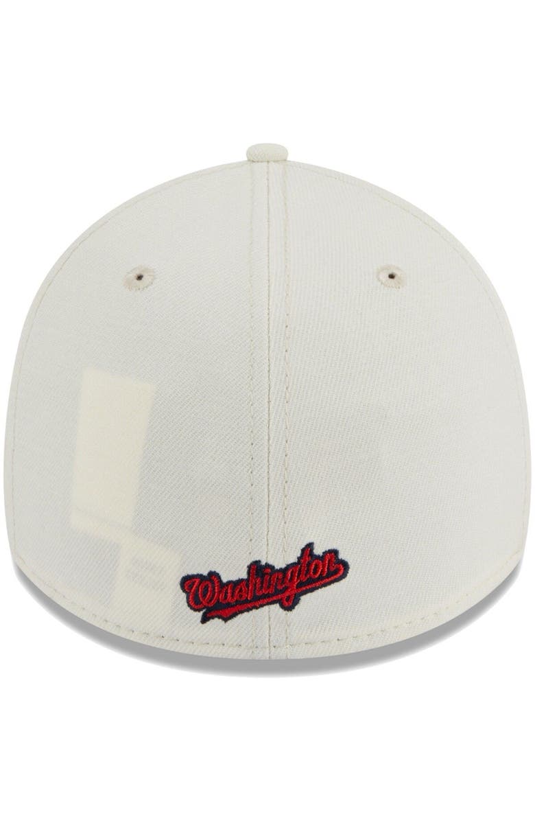 New Era Men's New Era Cream Washington Nationals Chrome Team Classic 39THIRTY Flex Hat, Alternate, color,