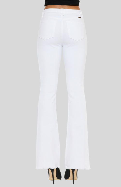Kancan Brenda High Rise Bootcut Jeans In White