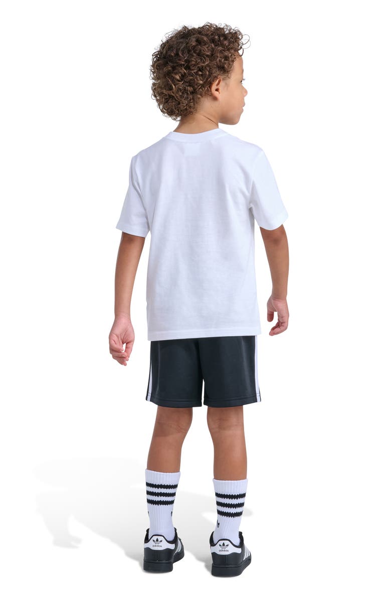 adidas Originals Kids' Logo Graphic T-Shirt & Shorts Set, Alternate, color, White