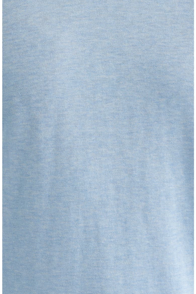 Wellington Cotton & Silk Crewneck T-Shirt, Alternate, color, LIGHT BLUE
