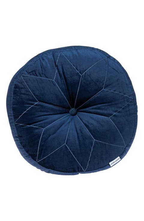 Dorte Transitional Navy Floor Pillow