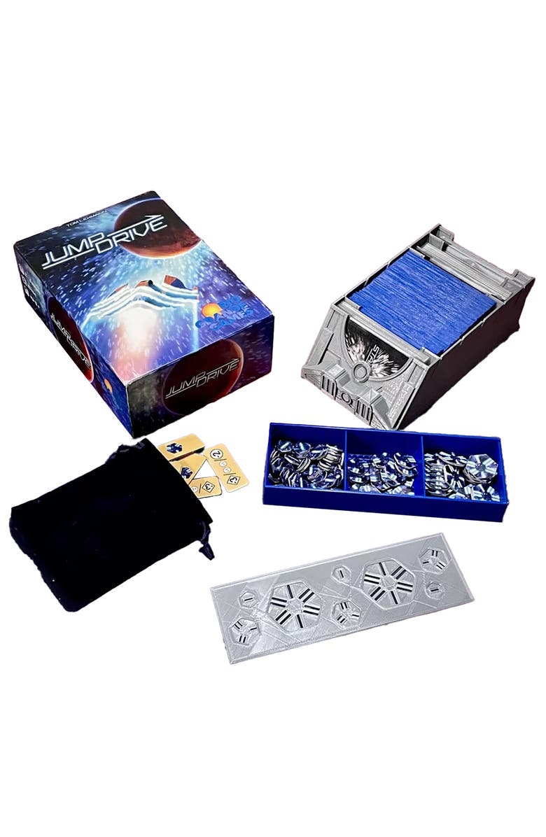 Rio Grande Games-ACH Jump Drive Terminal Velocity Expansion Galaxy Race Card Game, 15 Players, Alternate, color, Multicolored