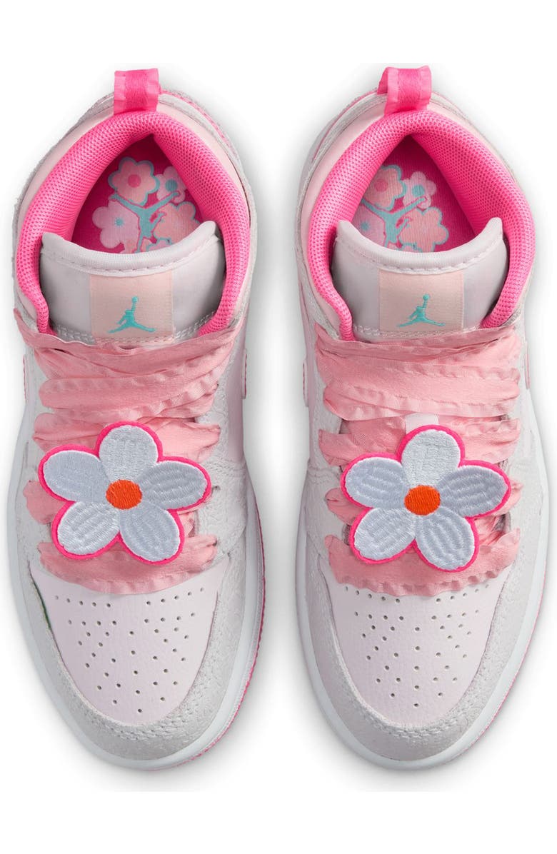 Jordan Kids' Air Jordan 1 Mid Sneaker, Alternate, color, 001 Vastgy/Pnkglw