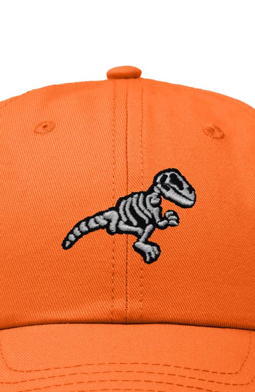 Dalix Fossil Embroidered Outdoor Hat In Orange