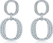 SUZY LEVIAN Pavé Cubic Zirconia Drop Earrings