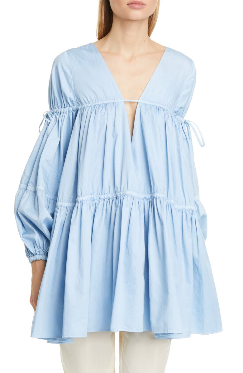 Aje Allegro Gathered Tunic Top, Main, color, 