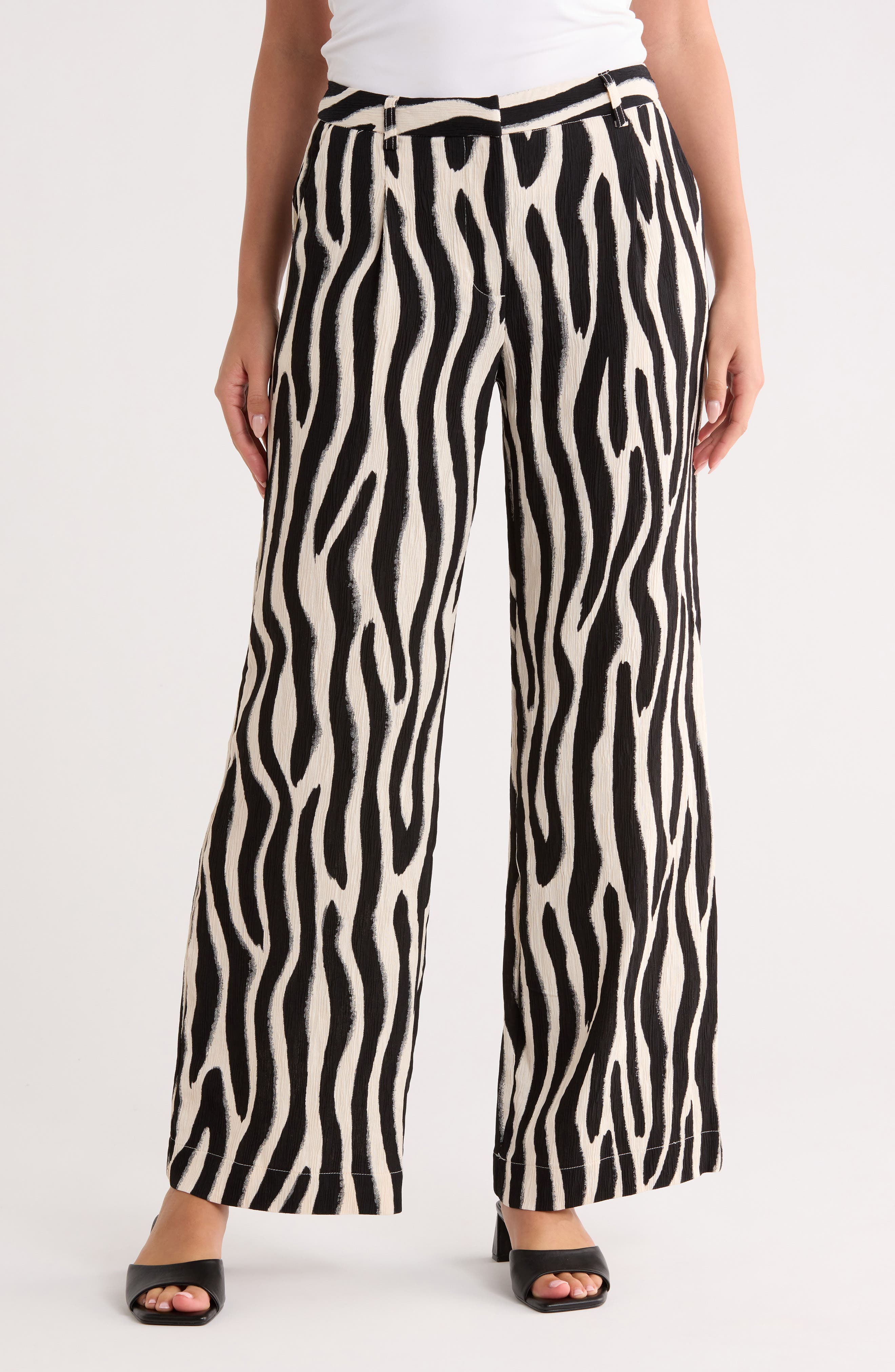 JASON WU Zebra Stripe Wide Leg Pants