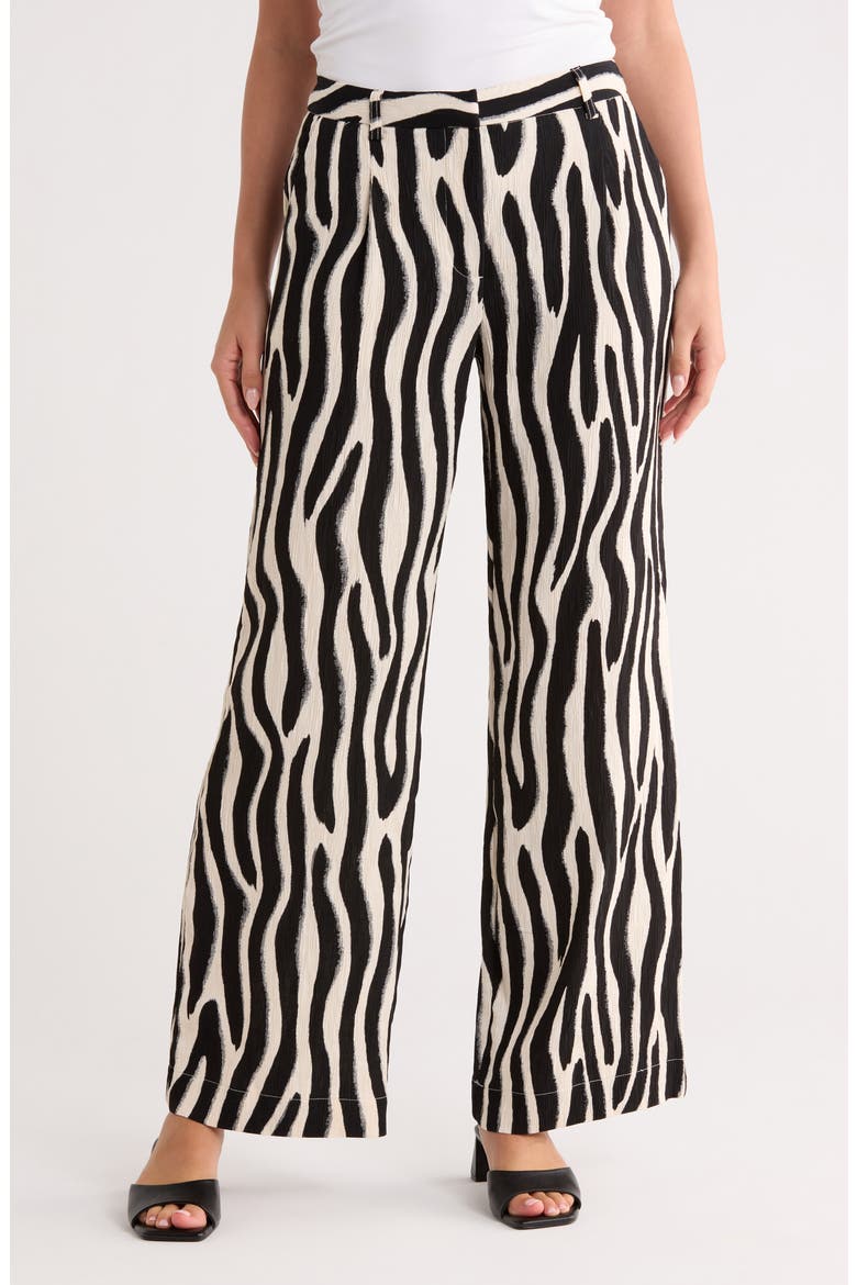 Zebra Stripe Wide Leg Pants, Main, color, ZEBRA PRINT