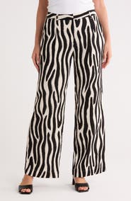 JASON WU Zebra Stripe Wide Leg Pants