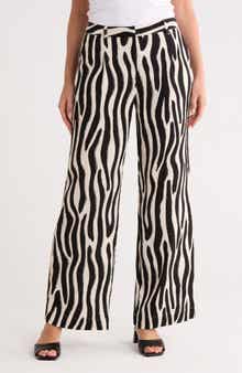JASON WU Zebra Stripe Wide Leg Pants