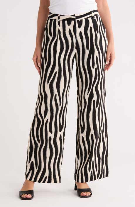 JASON WU Zebra Stripe Wide Leg Pants