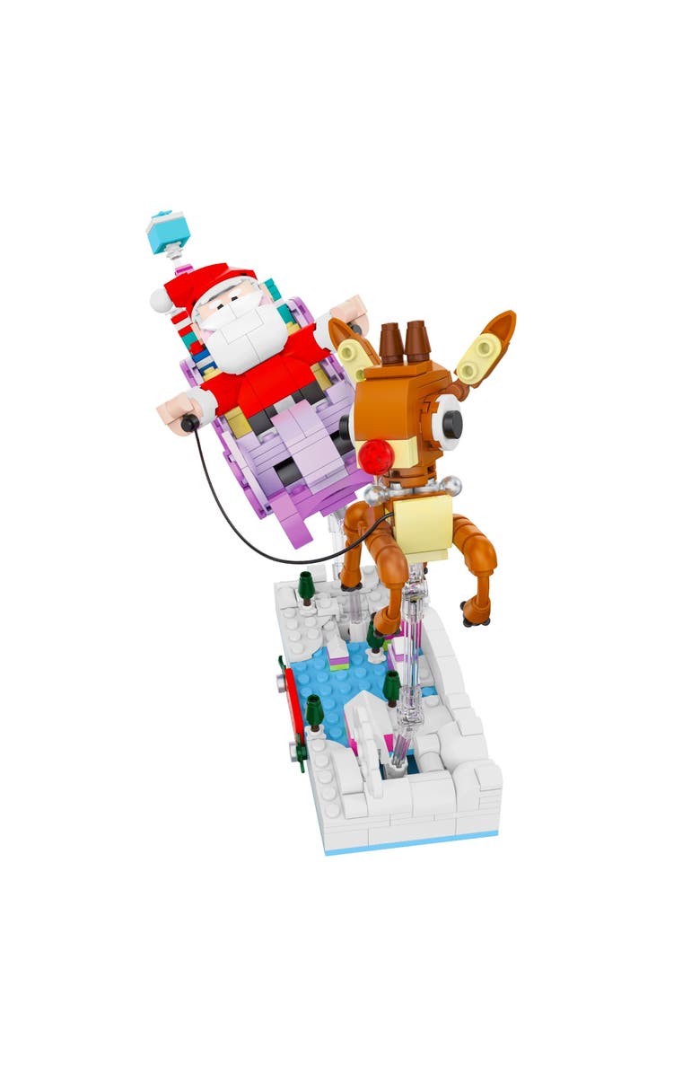 Brickcraft Rudolph Santa's Sleigh Building Set, Alternate, color, Red