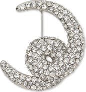 Lele Sadoughi Loop de Loop Pavé Crystal Brooch