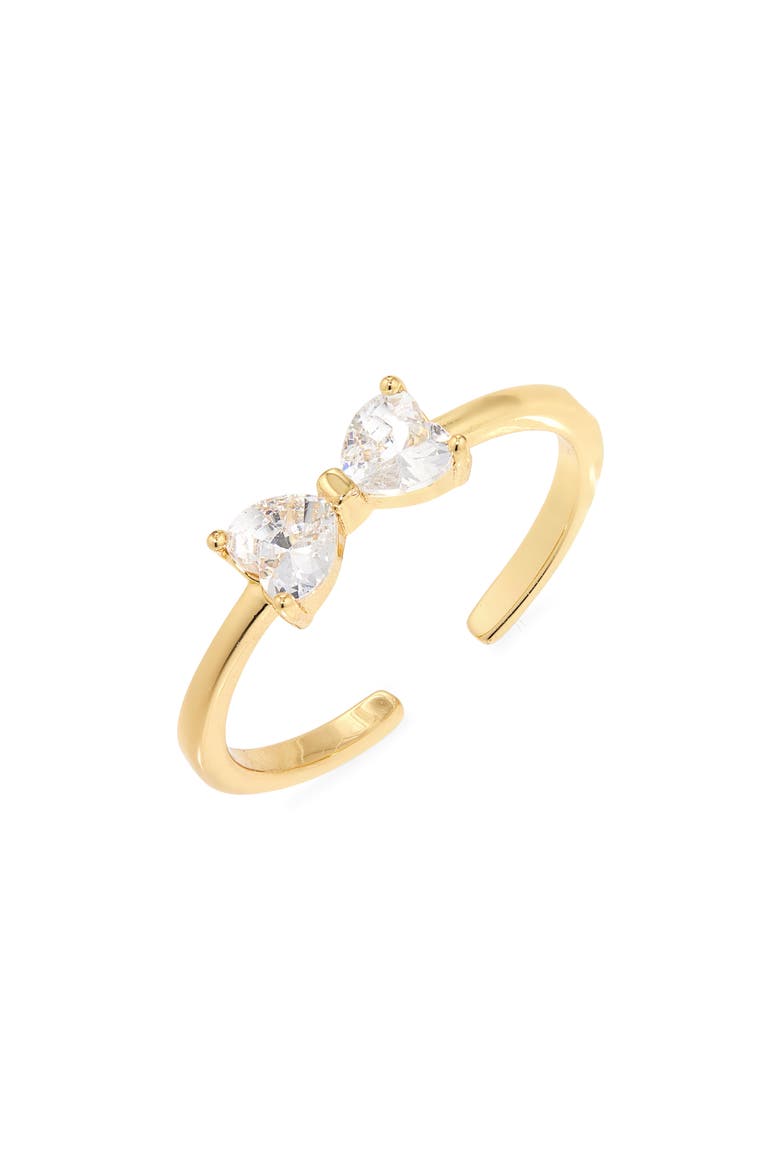 Adjustable Bow Ring, Main, color, GOLD