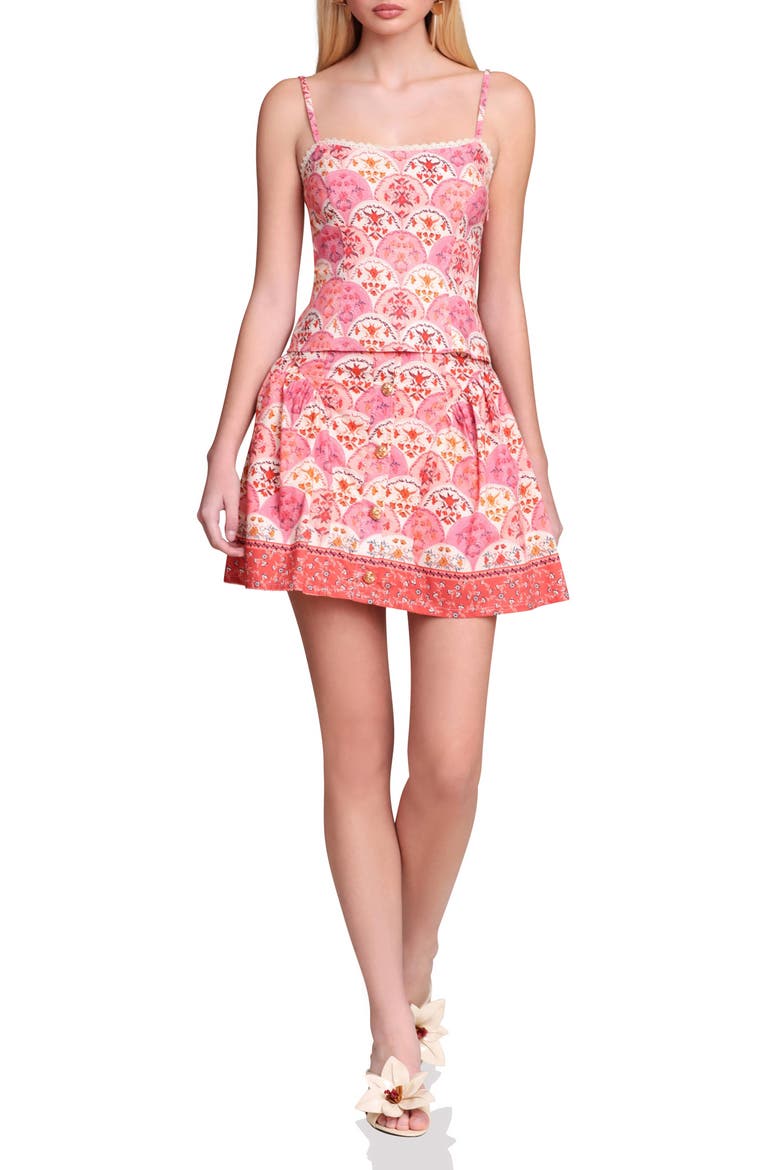 Peplum Camisole, Alternate, color, SCALLOP FLORAL