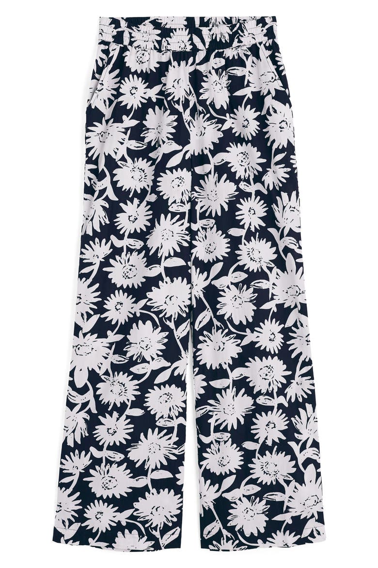 Poolfield Wide Leg Pants, Alternate, color, DAISY SHADOW INKWELL