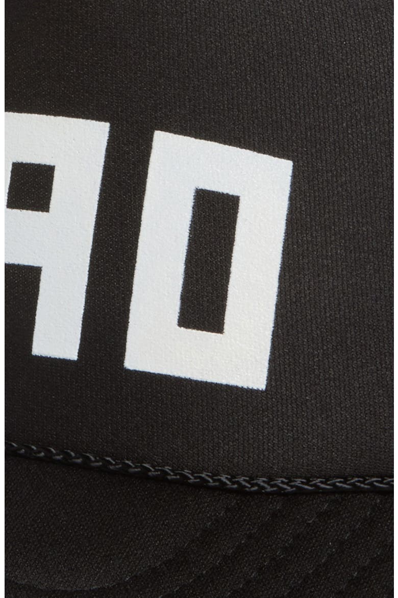 Trucker Hat, Alternate, color, BLACK W/ CREAM BLOCK CIAO