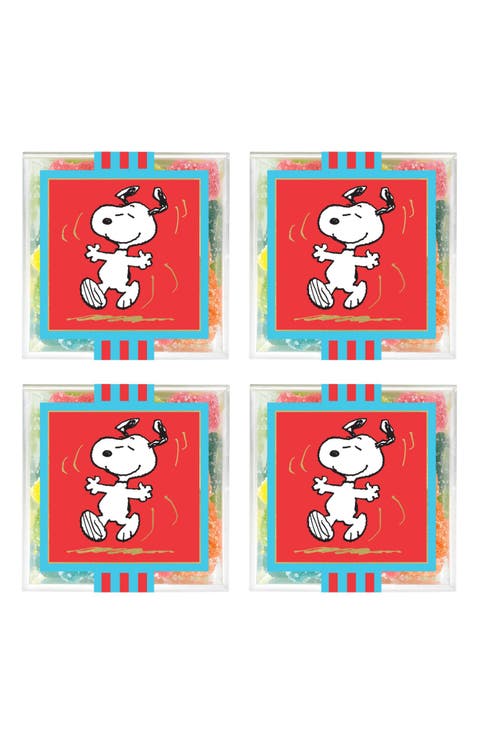4-Pack Snoopy Sour Rainbow Bears Gummy Candy