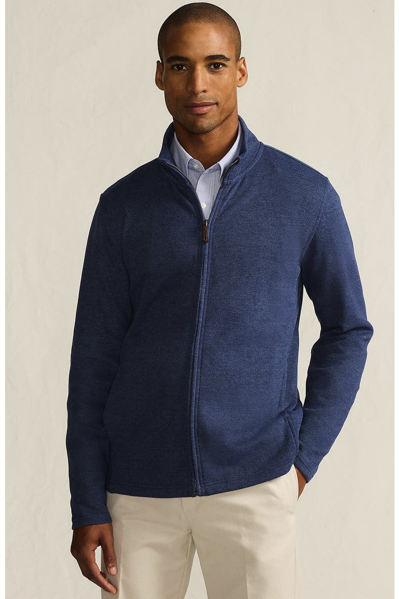 Bedford Rib Full Zip, Main, color, Medium Denim Heather