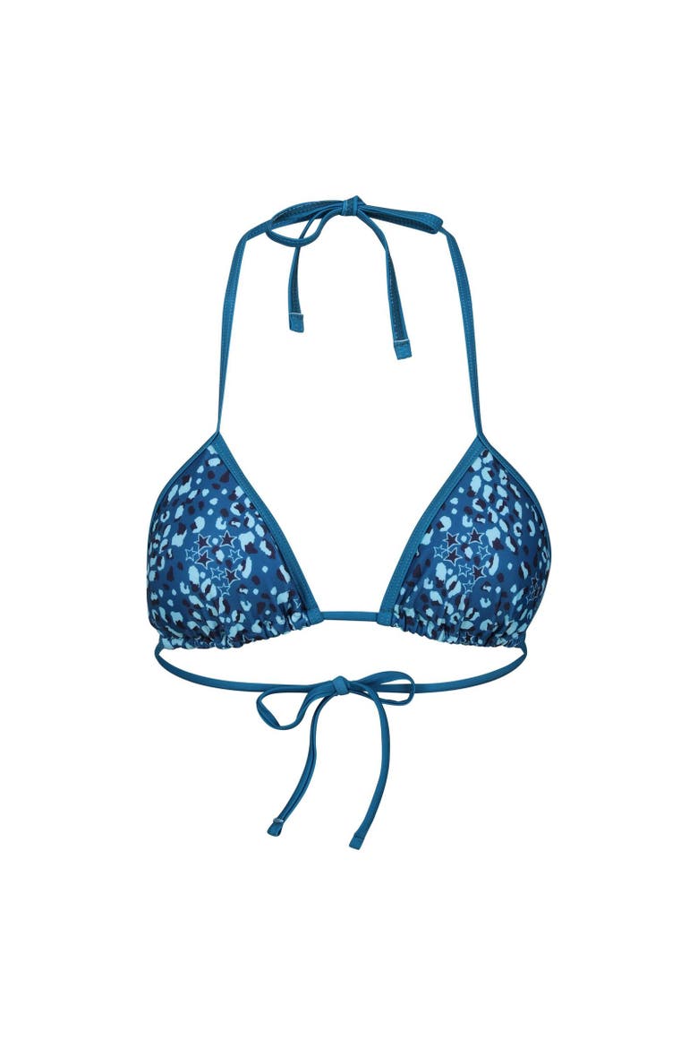 Aceana Animal Print Bikini Top, Main, color, Celestial