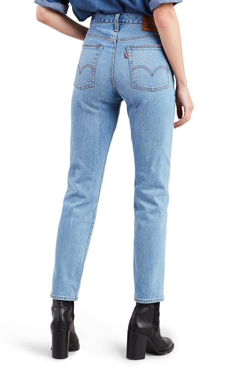 Levi's<sup>®</sup> Wedgie Icon Fit High Waist Ankle Jeans, Alternate, color,