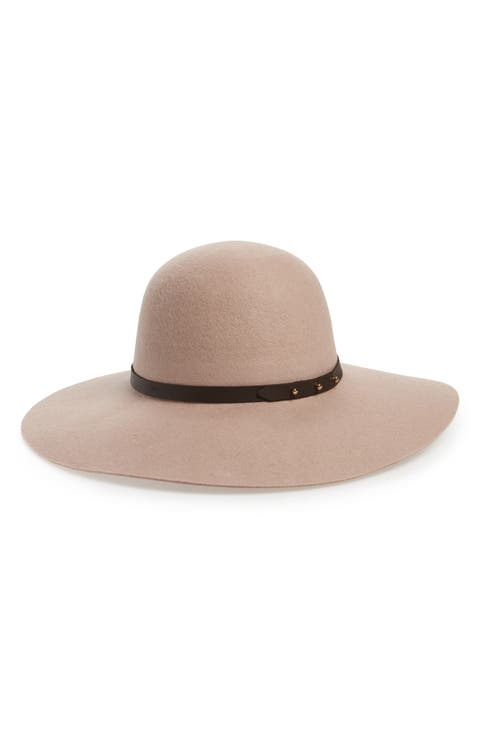 Refined Wide Brim Wool Floppy Hat