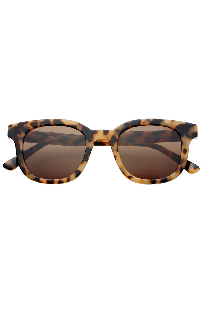 FREYRS Eyewear Jasper Round Sunglasses, Main, color, Milky Tortoise