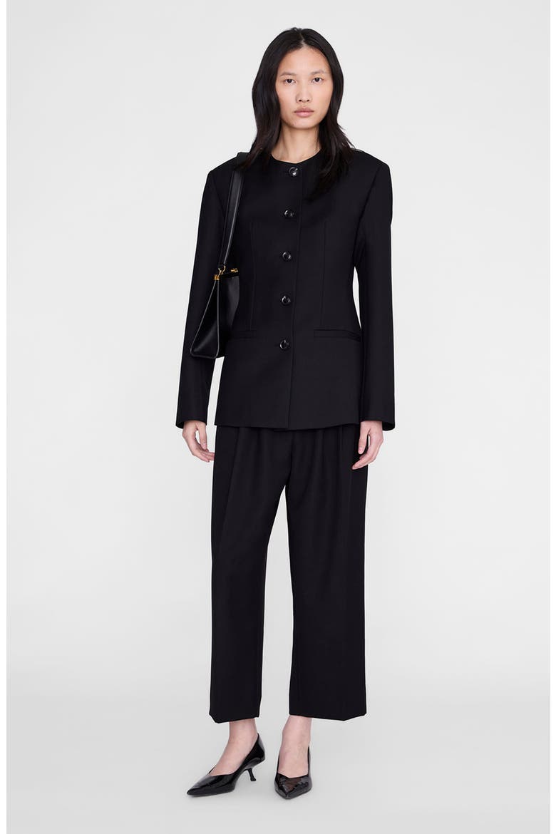 Huda Blazer, Alternate, color, Black