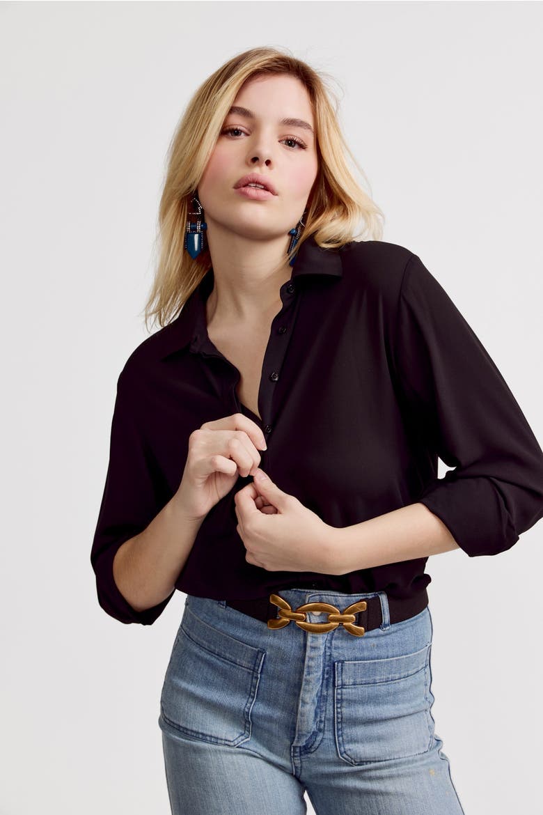 The Signature Shirt, Alternate, color, Black
