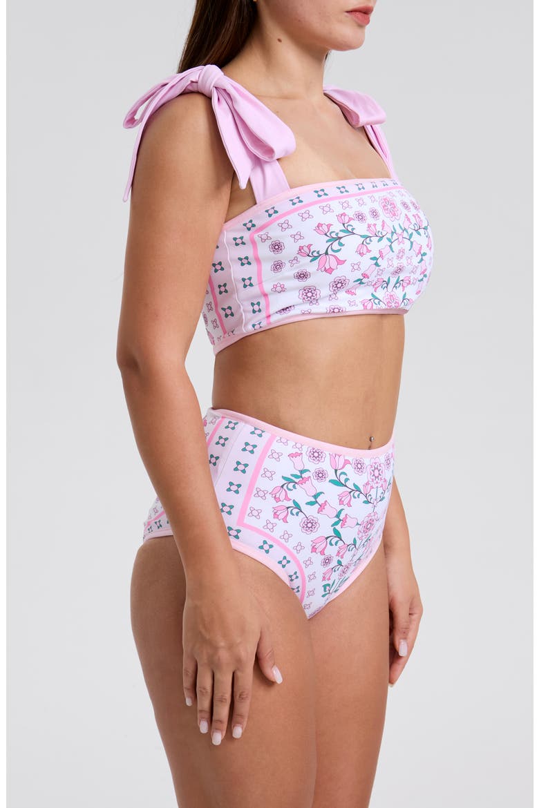 Pink Blossom Reversible Two-Piece Swimsuit, Alternate, color, Pink