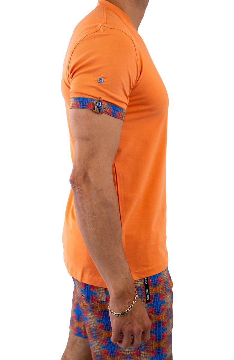 Maceoo Vivaldi V-Neck T-Shirt, Alternate, color, Orange