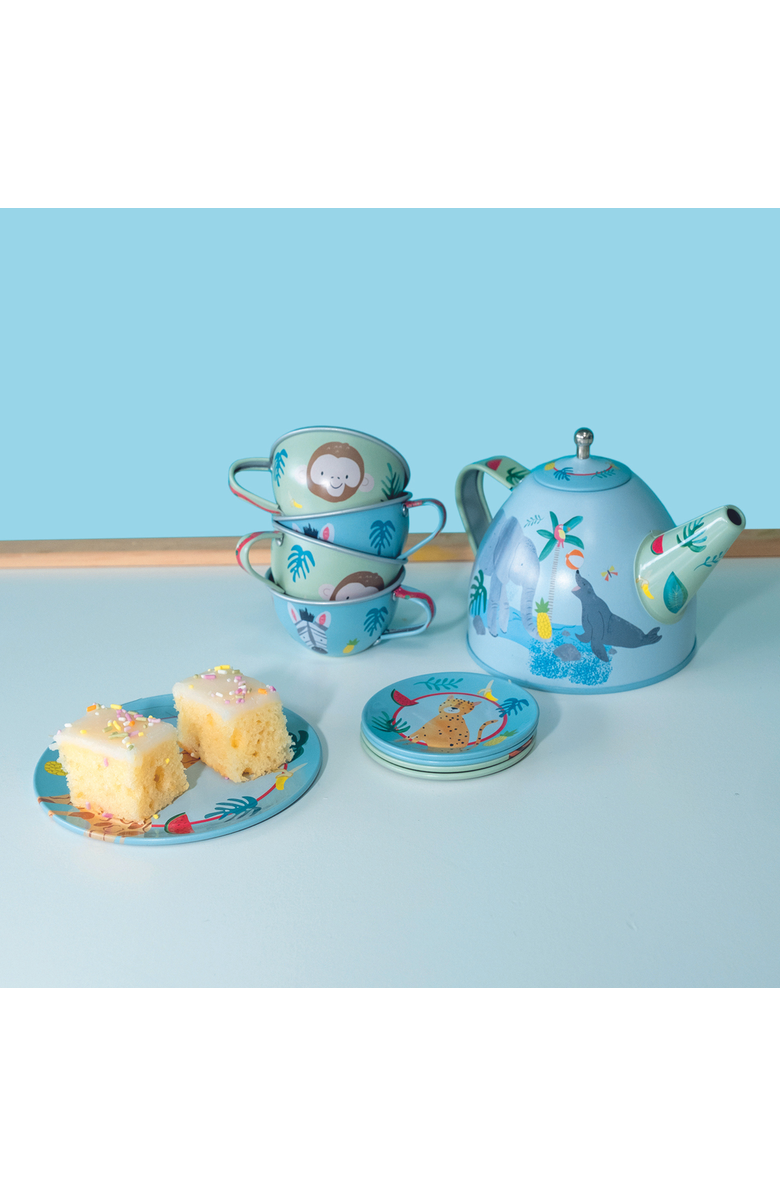 Floss & Rock 14pc Boxed Tea Set, Alternate, color, Jungle