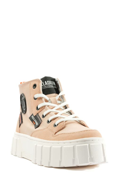 Palladium Pallatower High Top Platform Sneaker in Orange Dust 