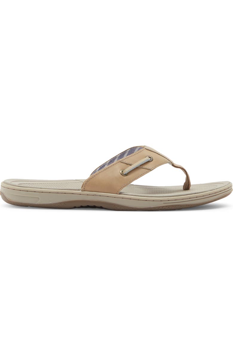 Sperry Baitfish Flip Flop, Alternate, color, Medium Beige