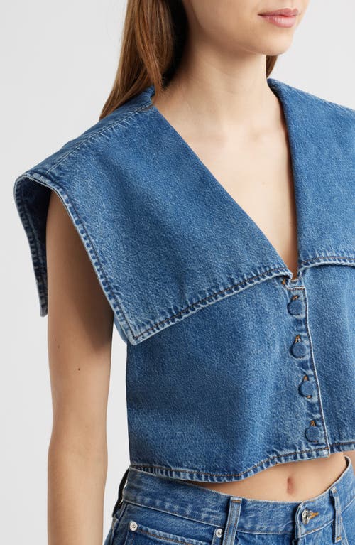 Shop Frame The Bib Denim Top