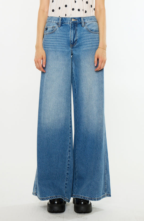 Parth Essentials Mid Rise Super Wide Jeans