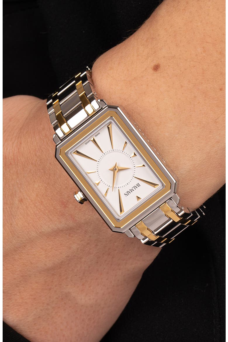 Eirini Bracelet Watch, 25mm x 33mm, Alternate, color, BICOLOR STAINLESS STEEL AND Y