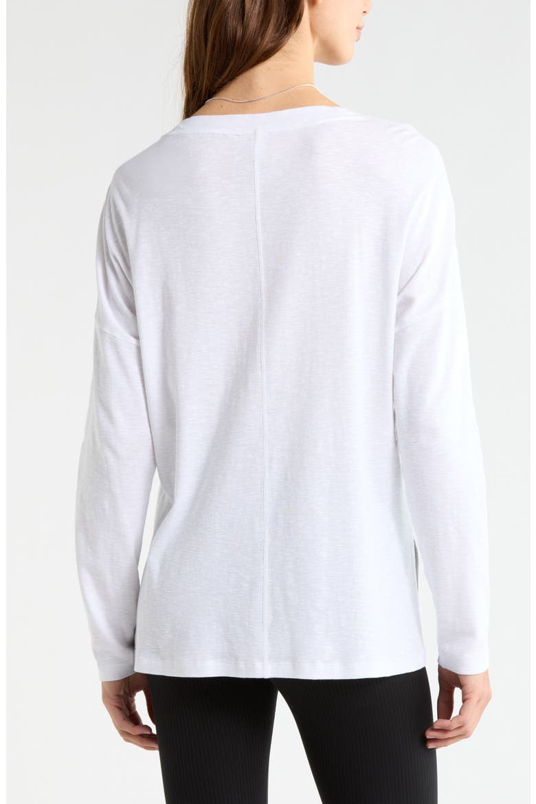 Ease Up Long Sleeve T-Shirt, Alternate, color, WHITE