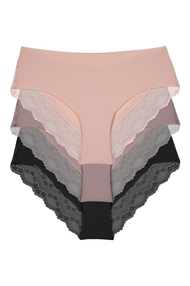 B.Bare Assorted 3-Pack Cheeky Tangas, Main, color, B.BARE BASIC 2