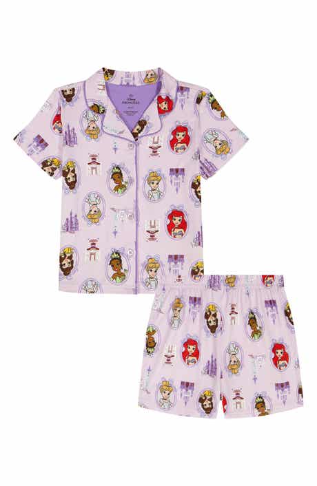 AME Disney® Princess Milky Jersey Two-Piece Short Pajamas