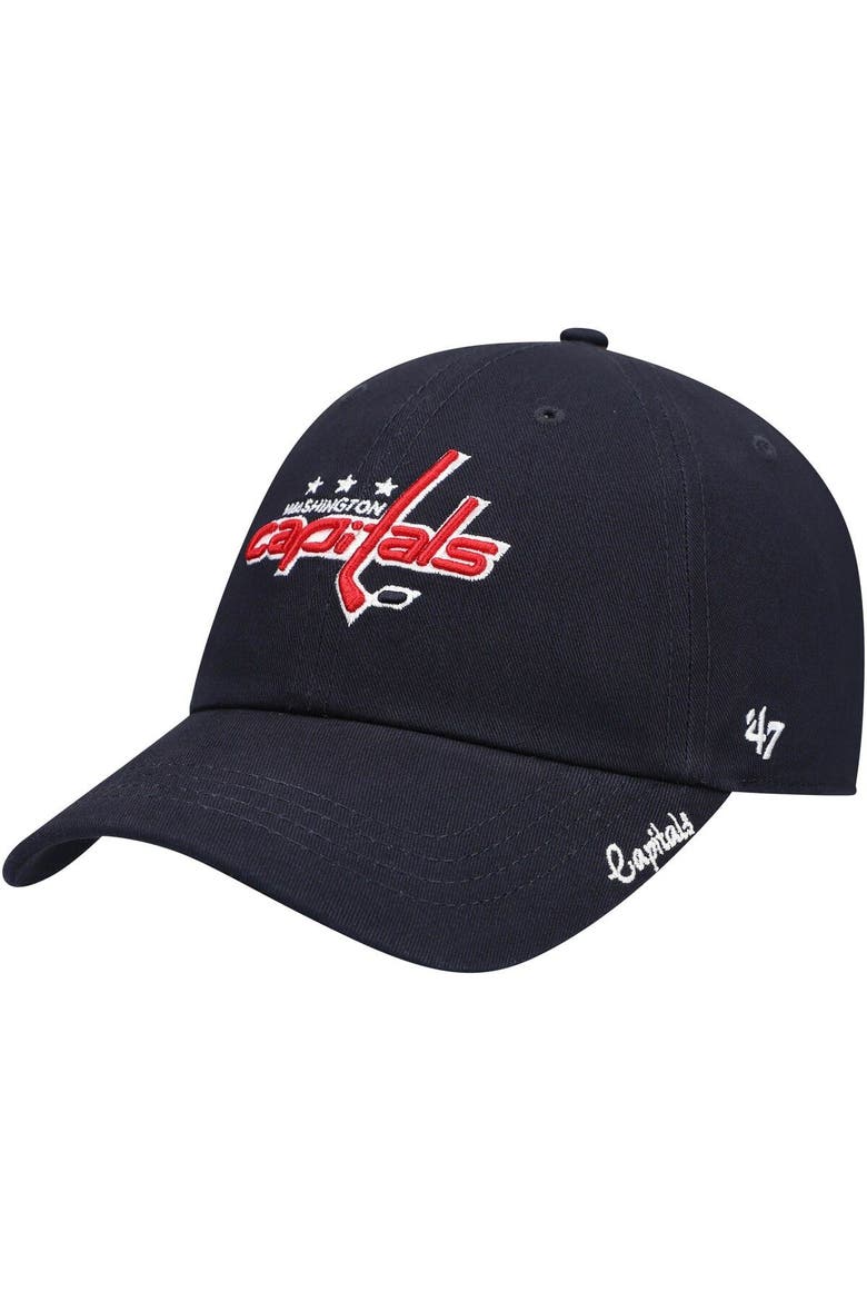 Women's '47 Navy Washington Capitals Team Miata Clean Up Adjustable Hat, Main, color, Navy